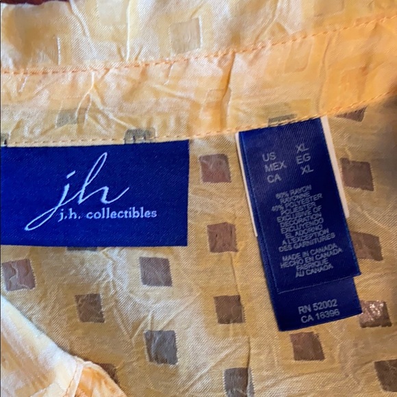 Beautiful sheer, yellow top with check pattern - Picture 5 of 6